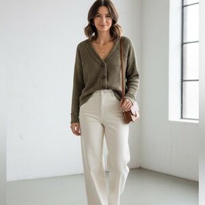 Turo by Vince Camuto Taupe Knit Sweater